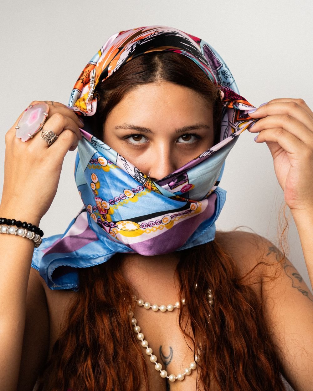 Hand-Rolled Silk Scarf